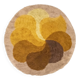 Orange and Brown Round "Flower" Desso Carpet