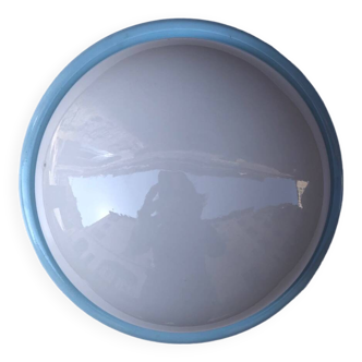 Wall or ceiling light in metal and glass