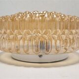 Iridescent glass ceiling light