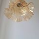 Amber glass pendant light