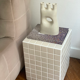 Table d'appoint - beige/blanc