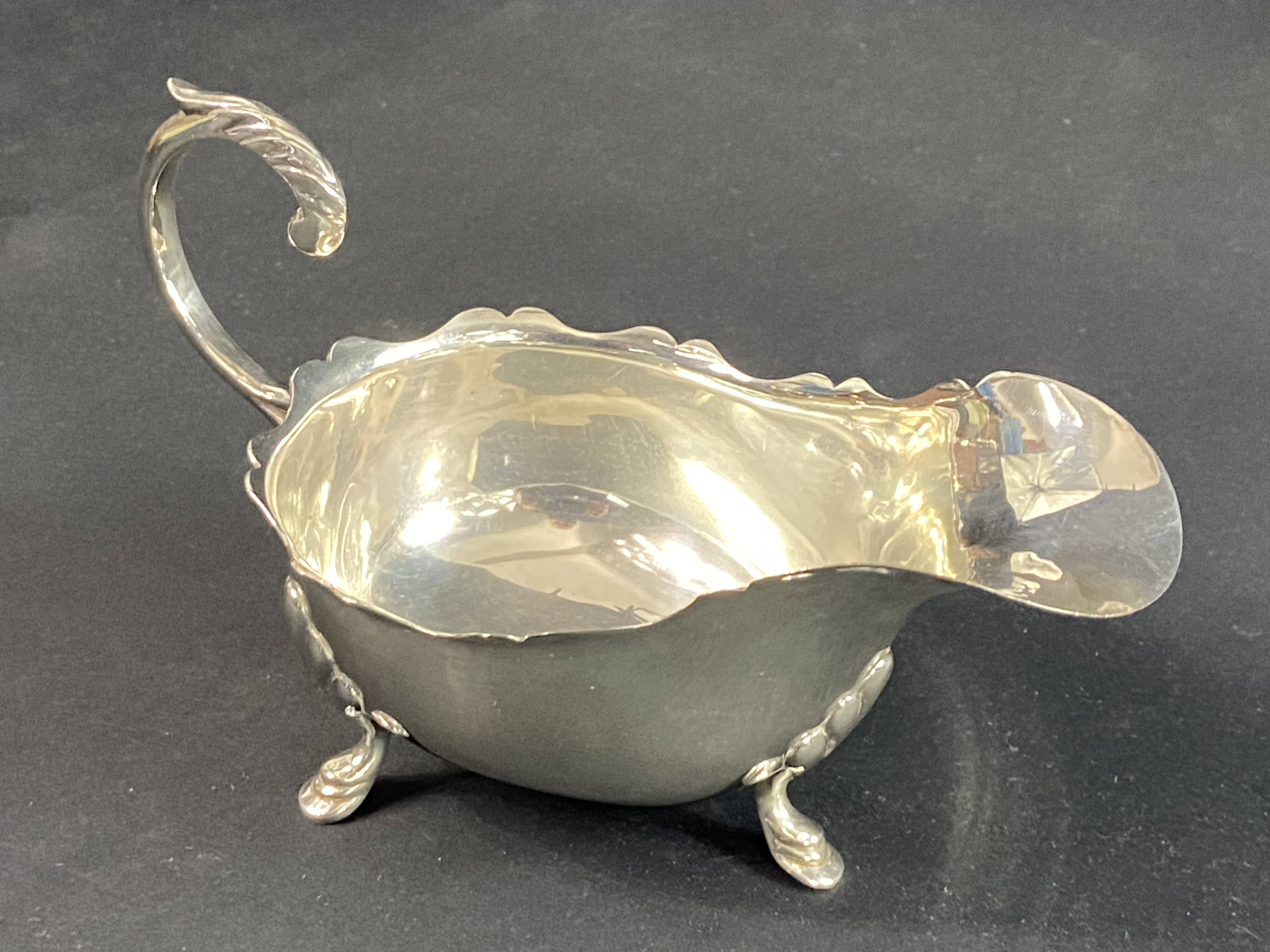 Restoration style metal sauce boat