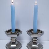 Pair of Nagel design candlesticks from the 80s