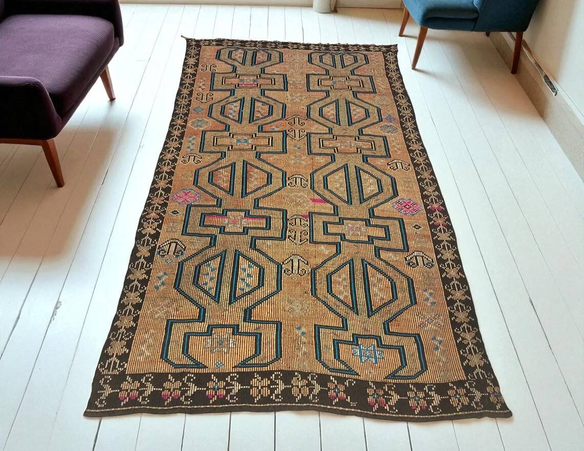 Kilim vintage kurde bohème