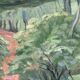 Original Swedish Oil on Canvas – "Path through the Forest" by H.J. Larsson – Signed, Vintage and Framed – 70 x 50 cm (27.5 x 19.6 inches)