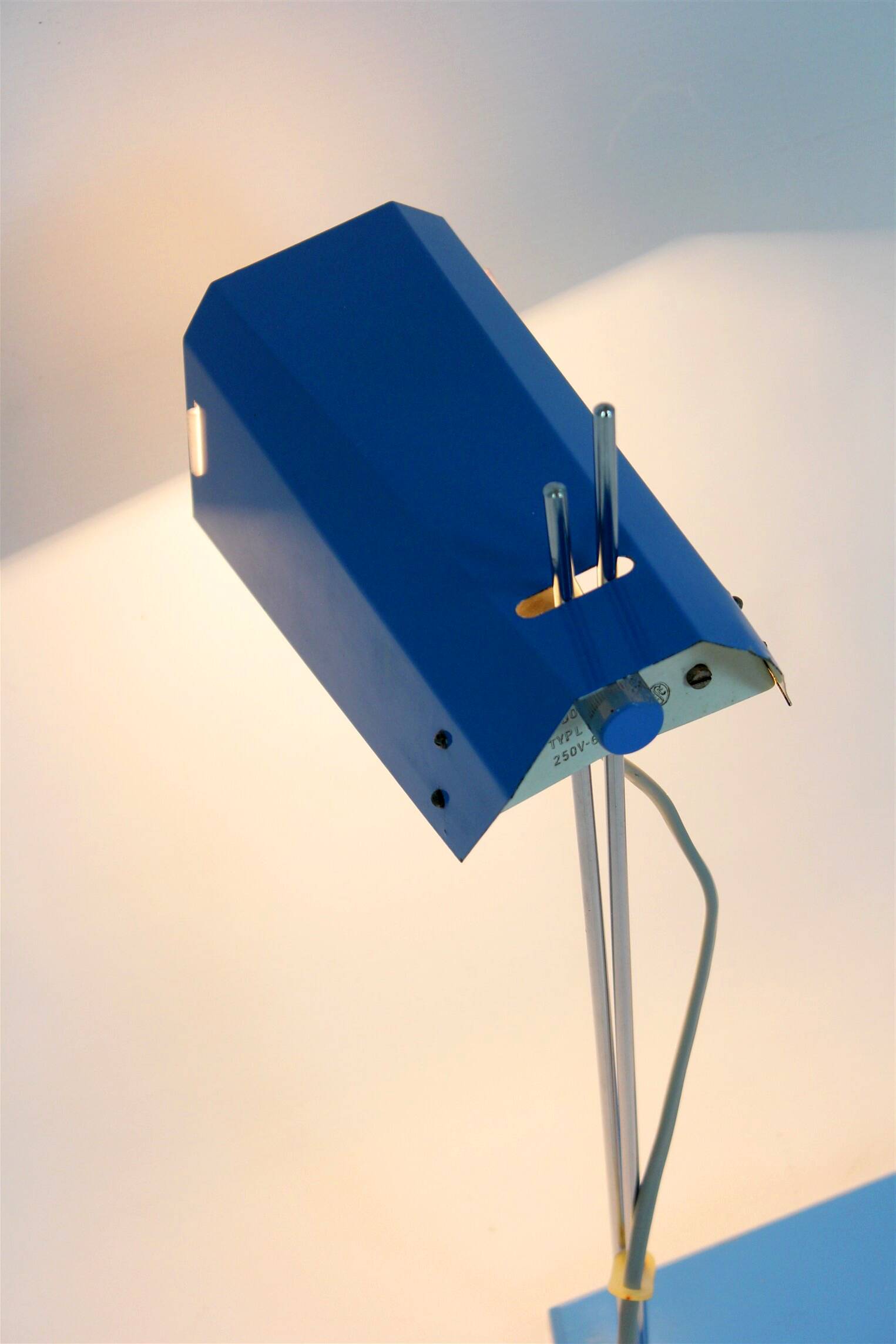 Blue Table Lamp by Josef Hurka for Lidokov, 1970s