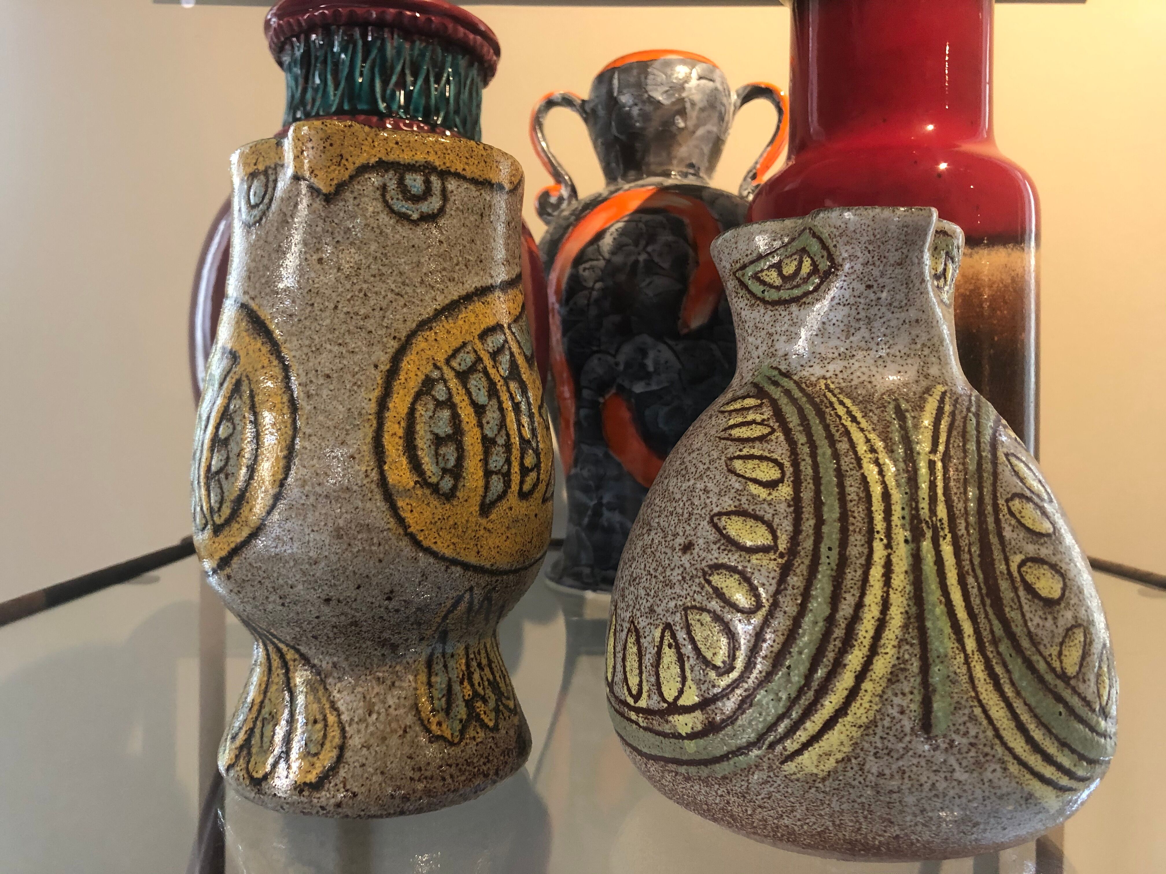 Accolay ceramic owl pitcher