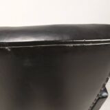 Vintage armchair skaï black