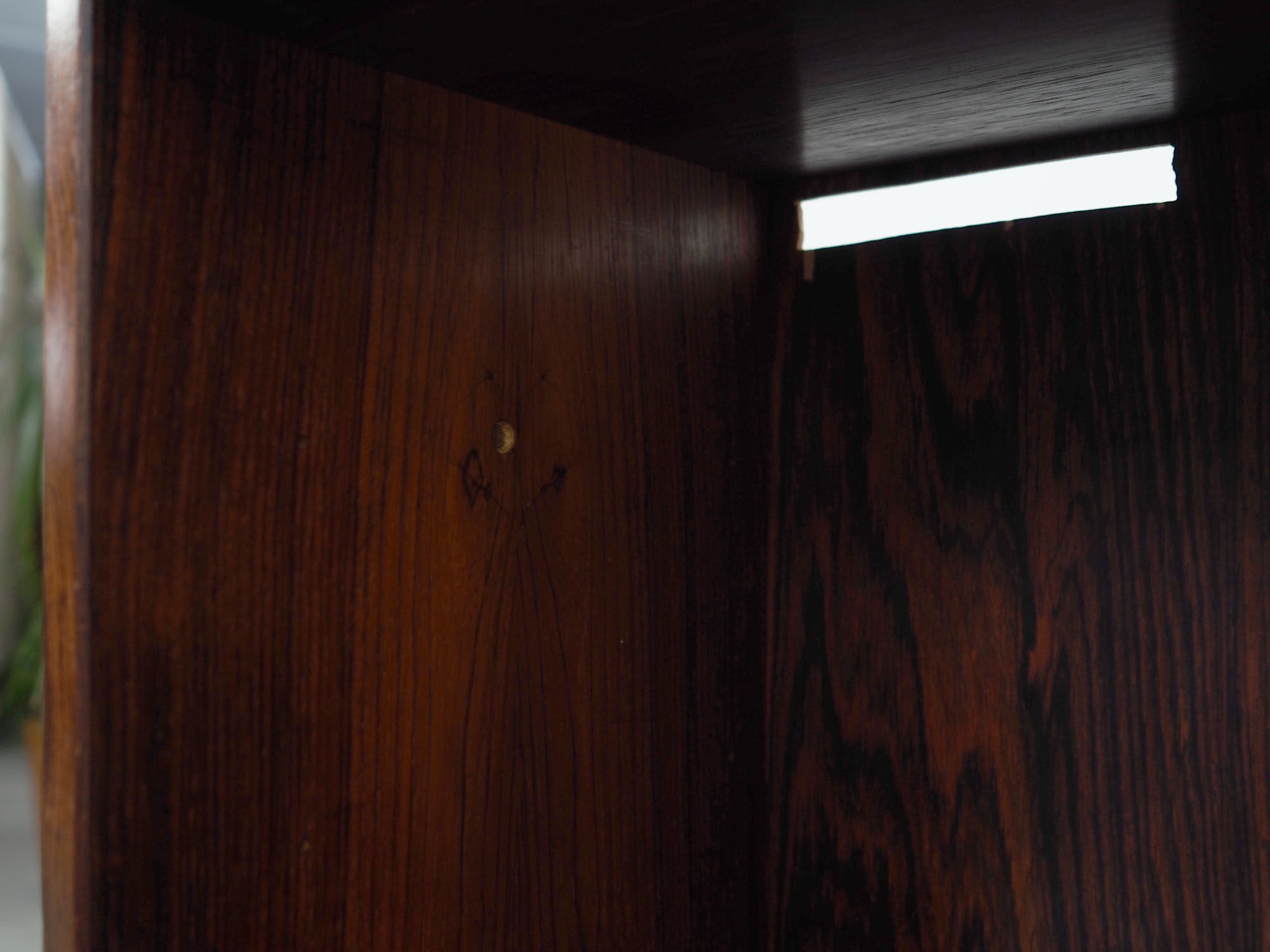 Bibliothèque en palissandre, design danois, années 70, production: Hjørnebo