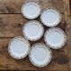 6 flat plates MLV France Art Deco 1930