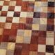 Large octagonal wooden marquetry platter