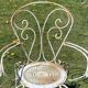 Fauteuil de jardin fer forgé vintage 1950