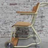 Vintage chair on wheels, wheelchair