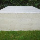 Travertine coffee table. Up & Up (Italy). Vintage 70s