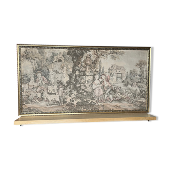 Old tapestry with country decor