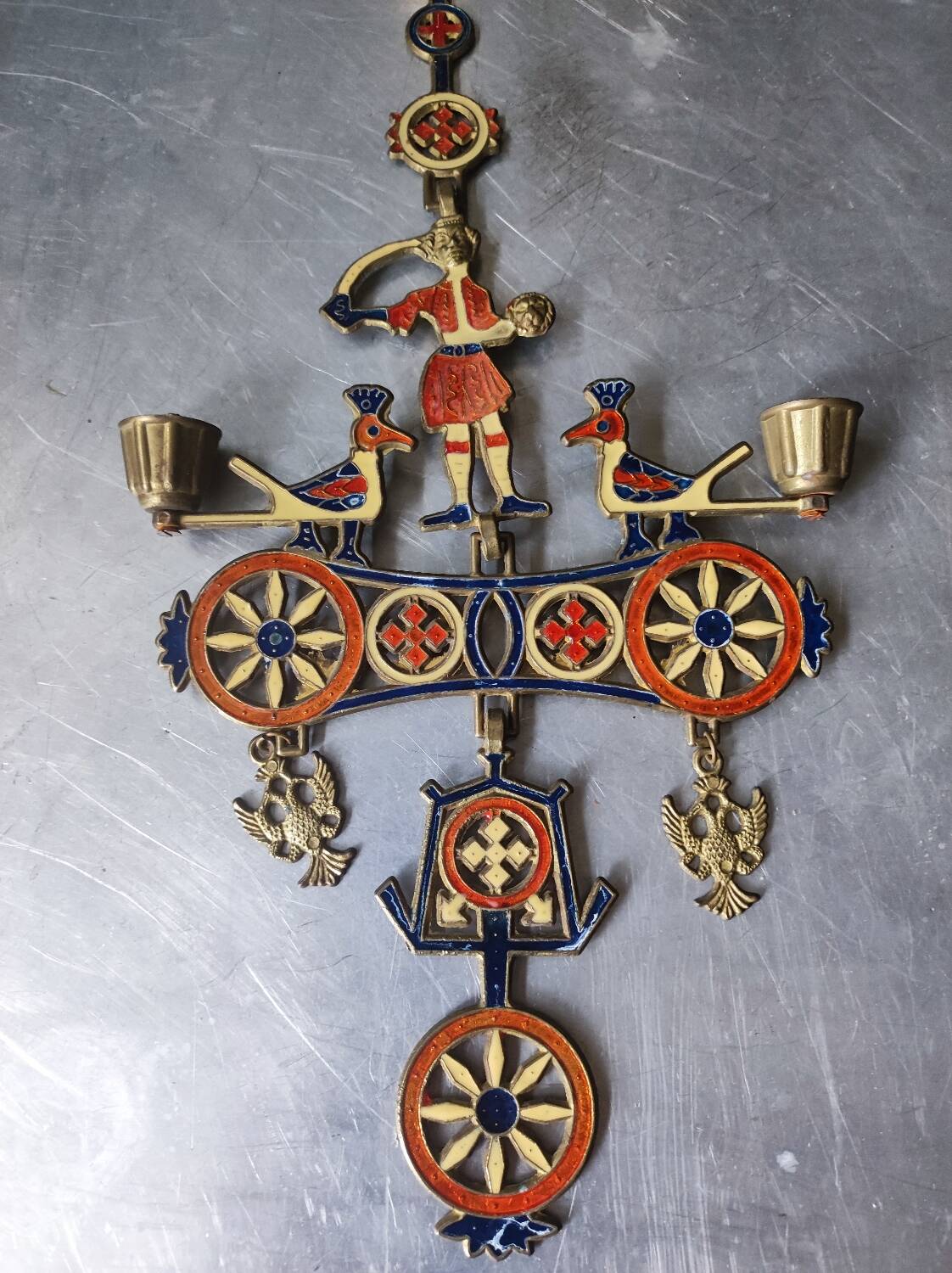 Greek, Orthodox wall candlestick