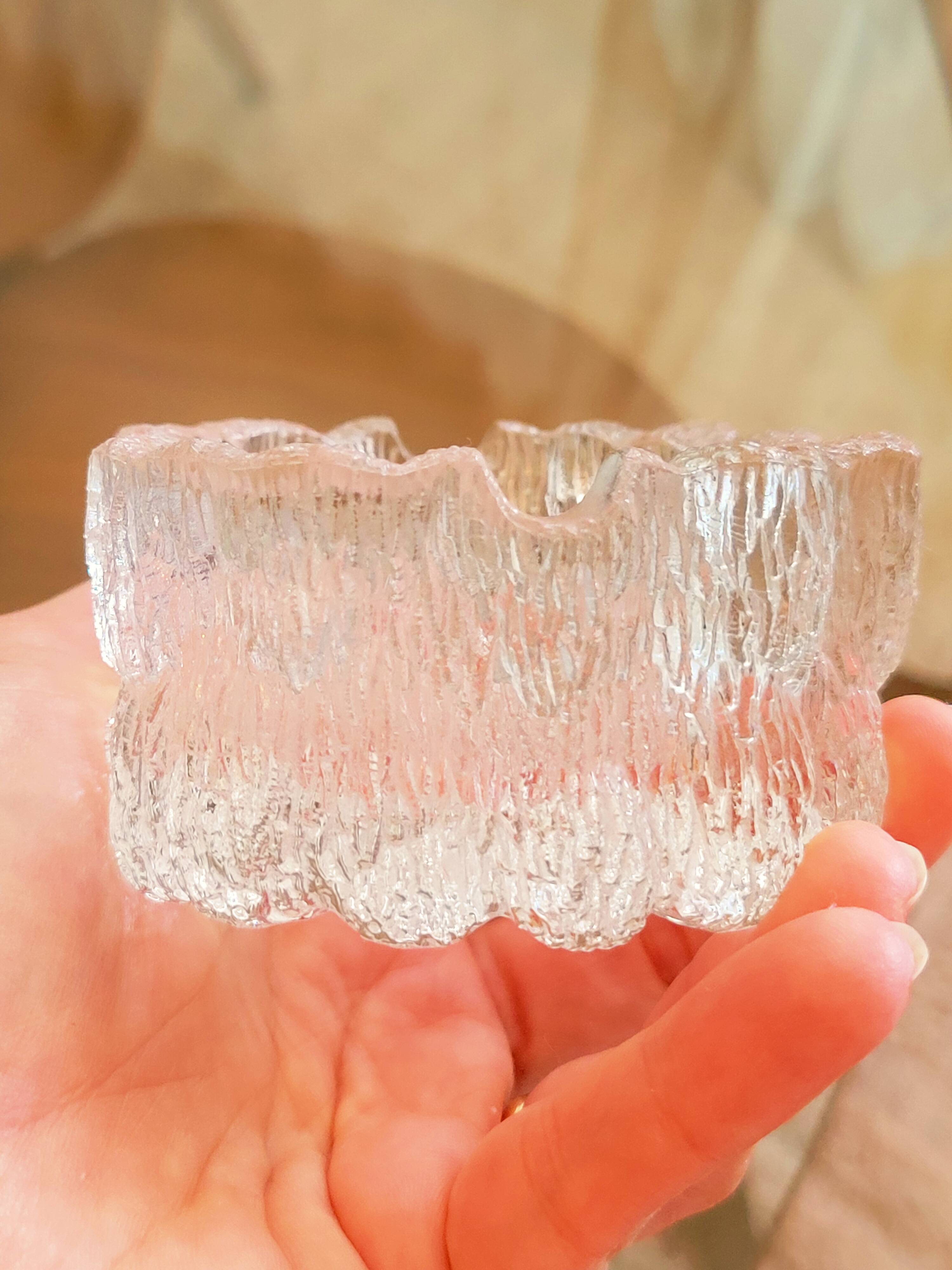 Small Glass Ashtray Bowl Tapio Wirkkala Iittala Finland Vintage