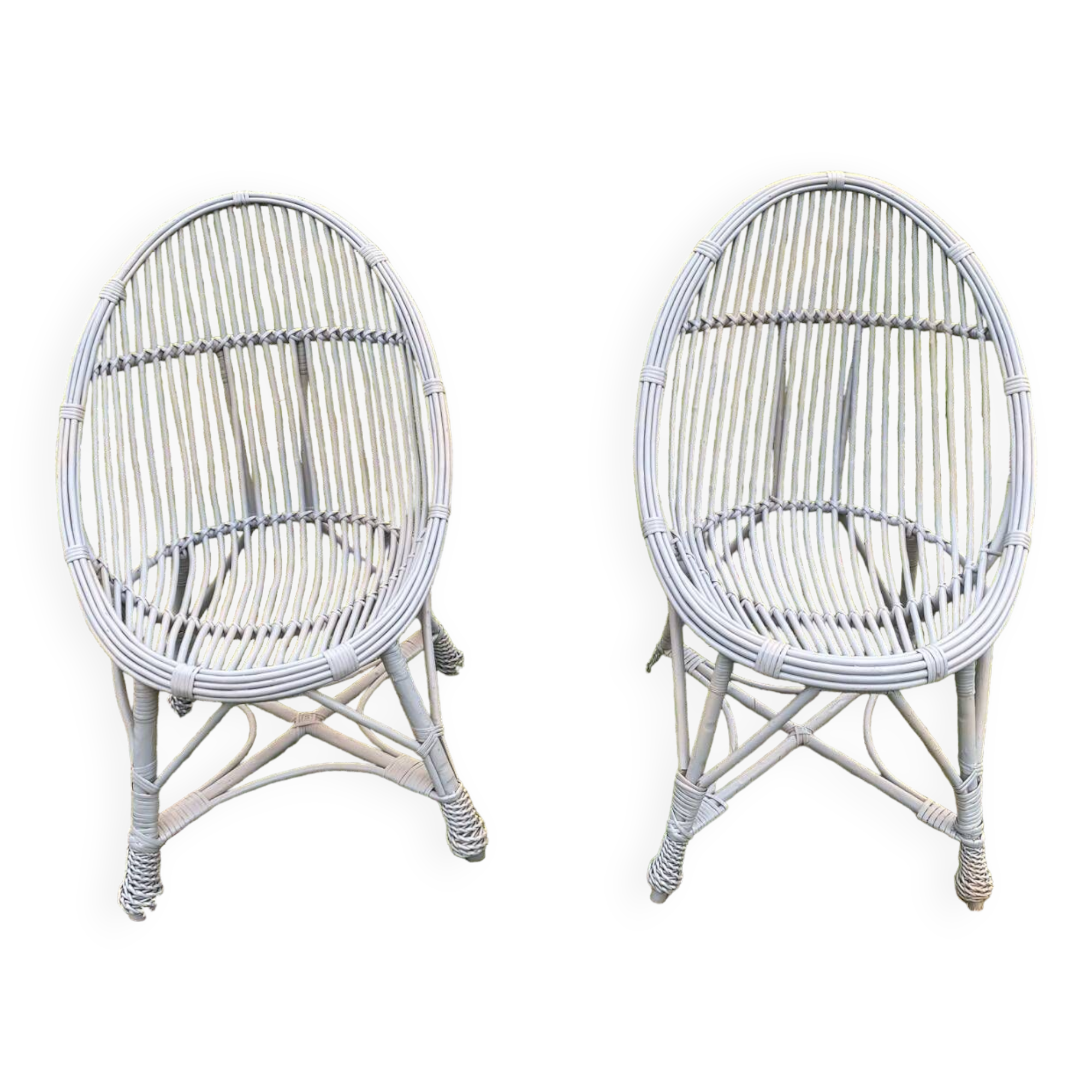 Rattan armchair
