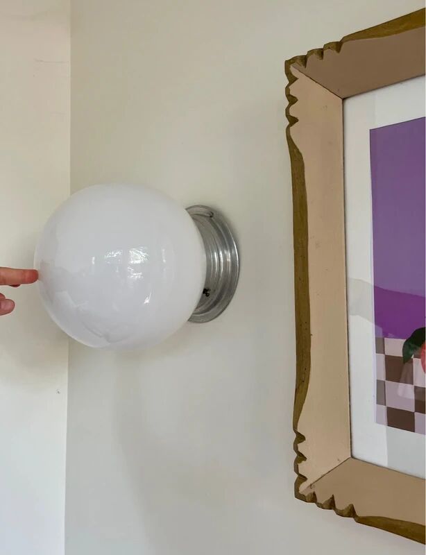 Vintage ball wall light