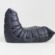 Vintage Togo Ligne Roset 2 seater sofa blue leather by Michel Ducaroy 1990s