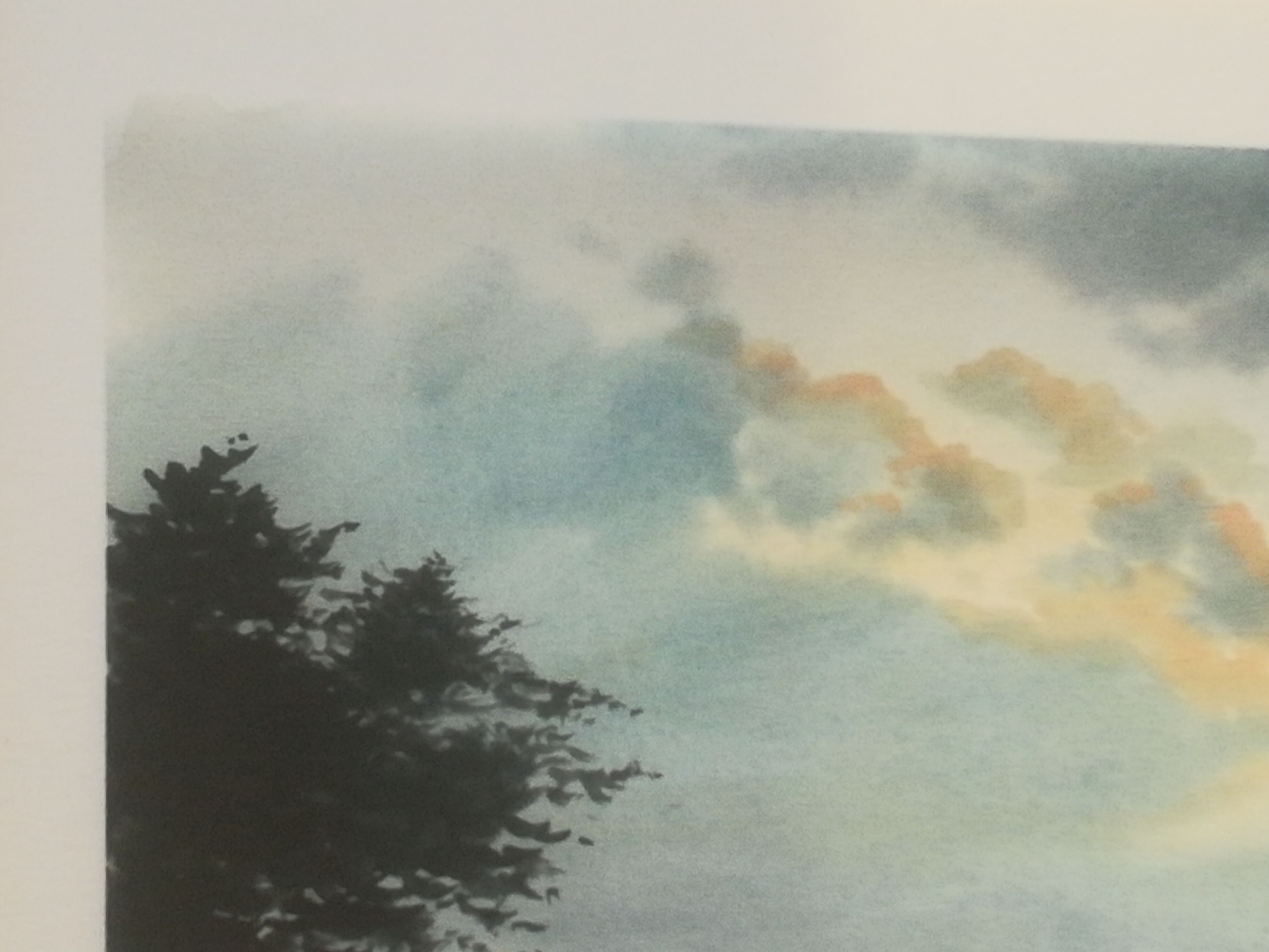 Marine lithograph signed Stéphane Lauro