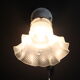 Wall light old wall peg ceramic porcelain, Tulip glass