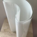 Vintage organic glass paste vase