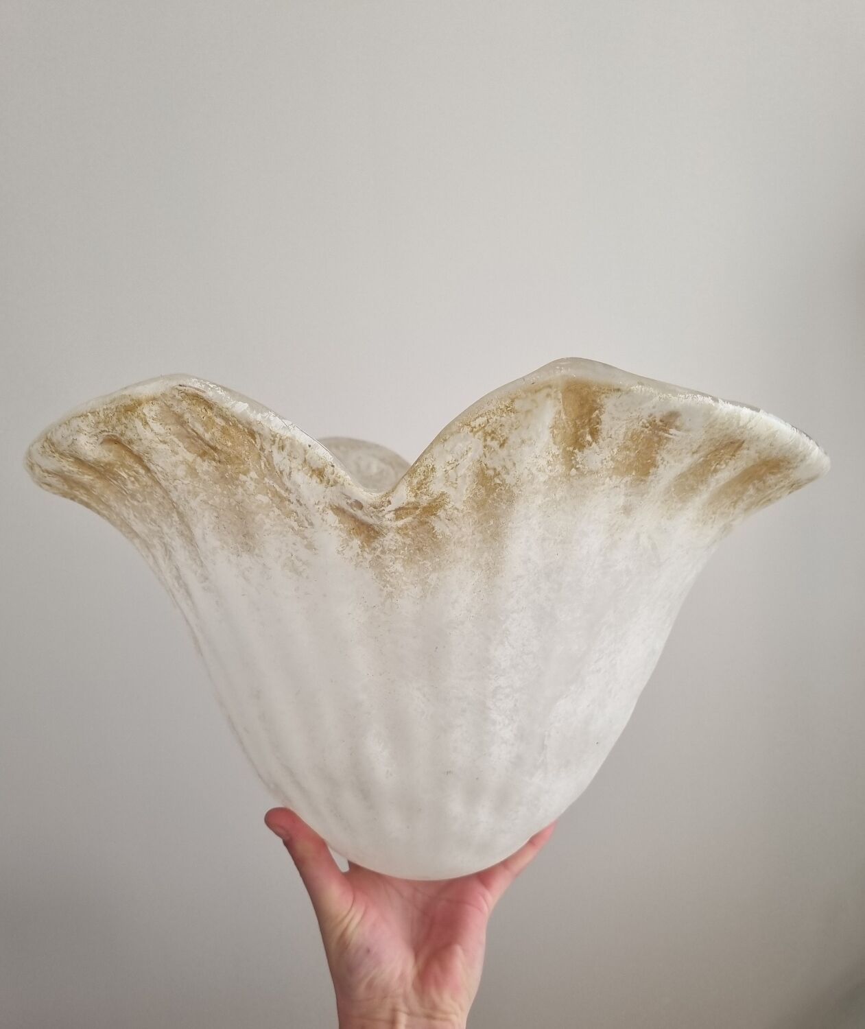 Paire d'abat-jours en verre vintage