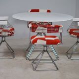 Ensemble table à manger et chaises pivotantes Rudi Verelst pour Novalux