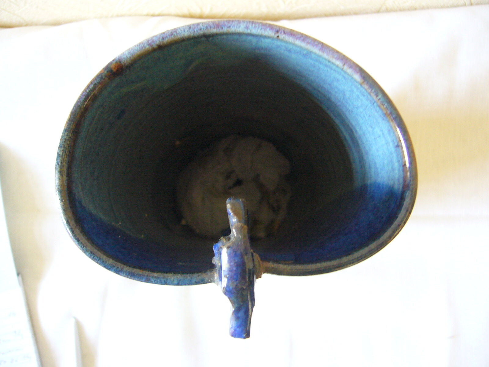 Vintage vase enamelled sandstone Jean Cacheleux