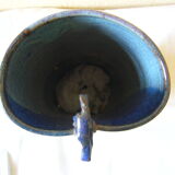 Vintage vase enamelled sandstone Jean Cacheleux