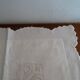 2 old R.A embroidered pillowcases in 73cm by 73cm cotton