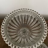 Bonbonniere, drageoire, sugar bowl in vintage molded and cut crystal