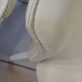 Fauteuil leolux cuir blanc