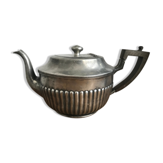 Théière anglaise XIXème métal argenté