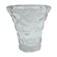 Glass vase or transparent crystal honeycomb art deco