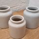 Lot 3 old sandstone pots