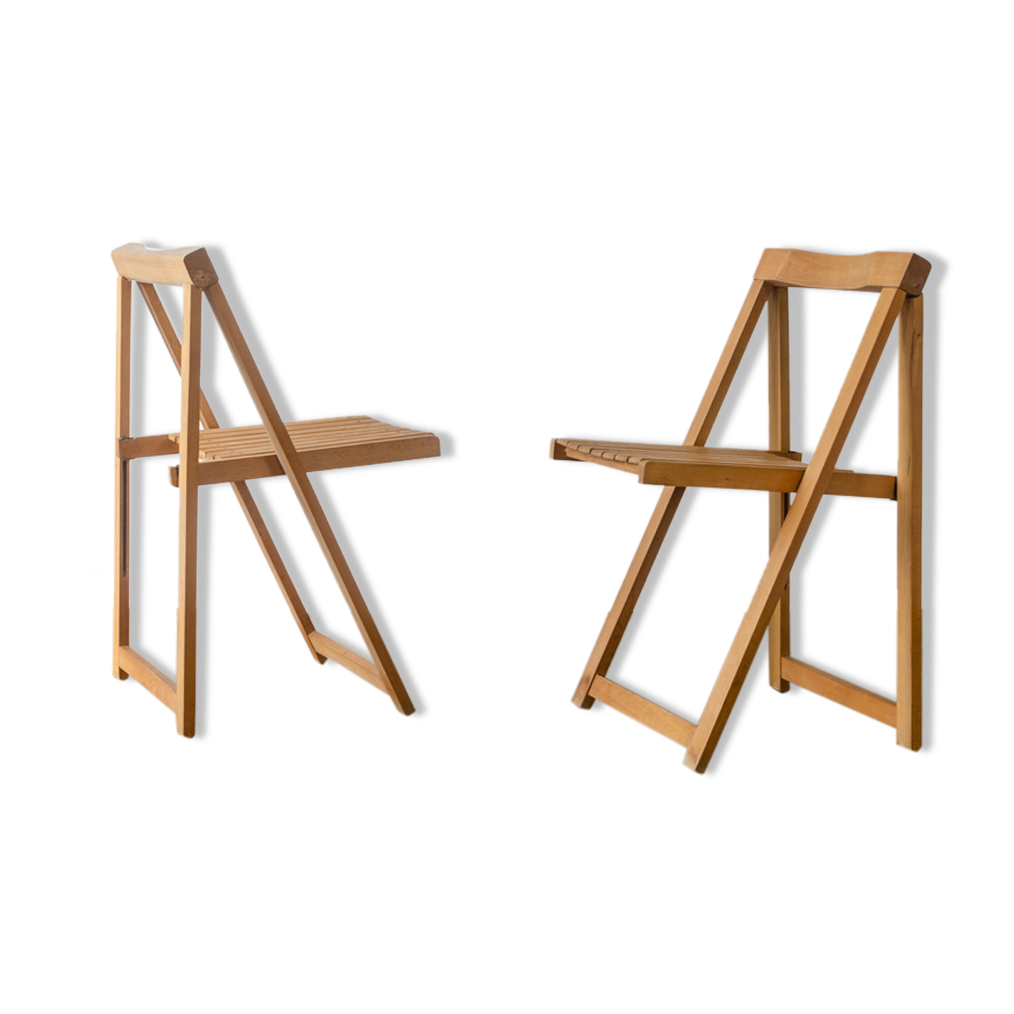 Two folding chairs circa 1970