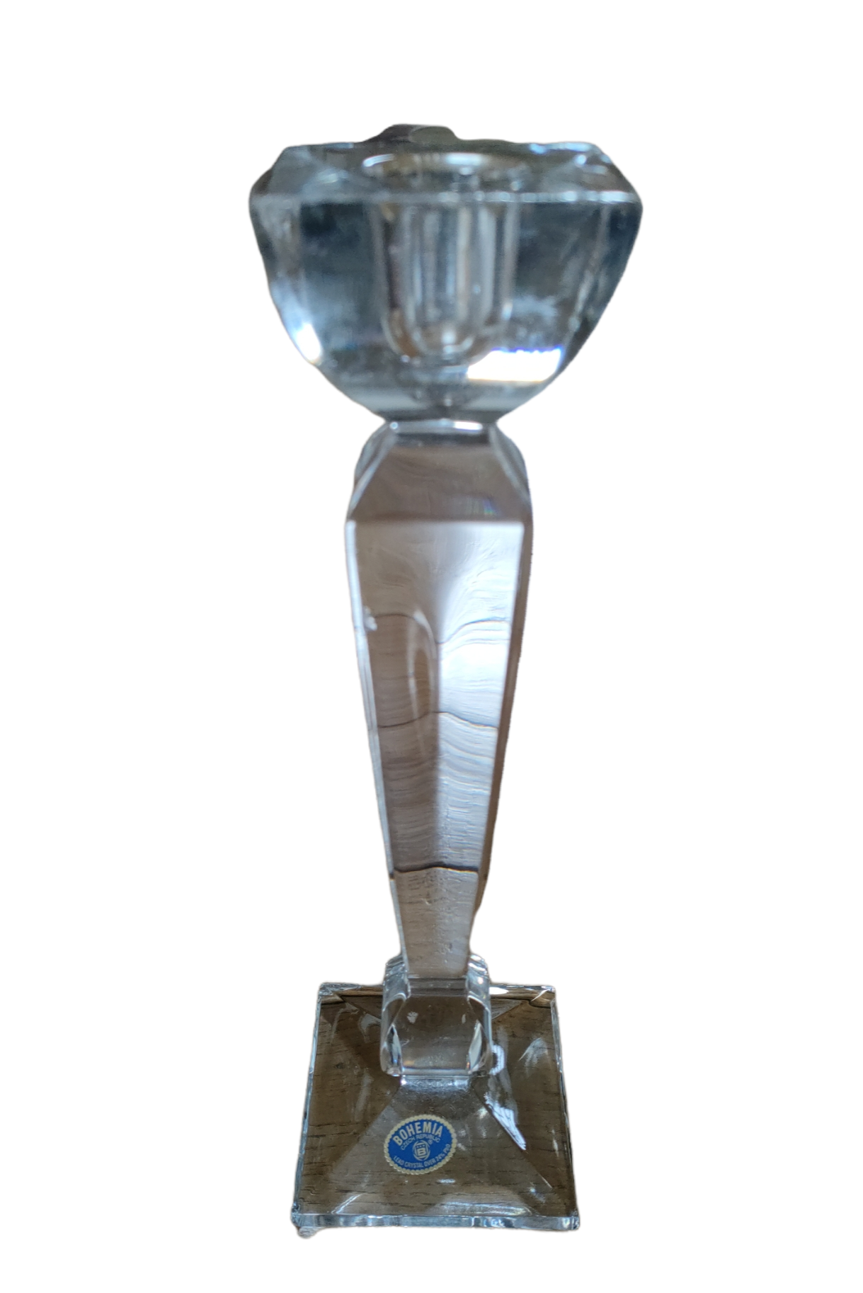 Candle holder solid crystal chandelier plain of boheme empery