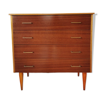 Commode 4 tiroirs scandinave Vintage