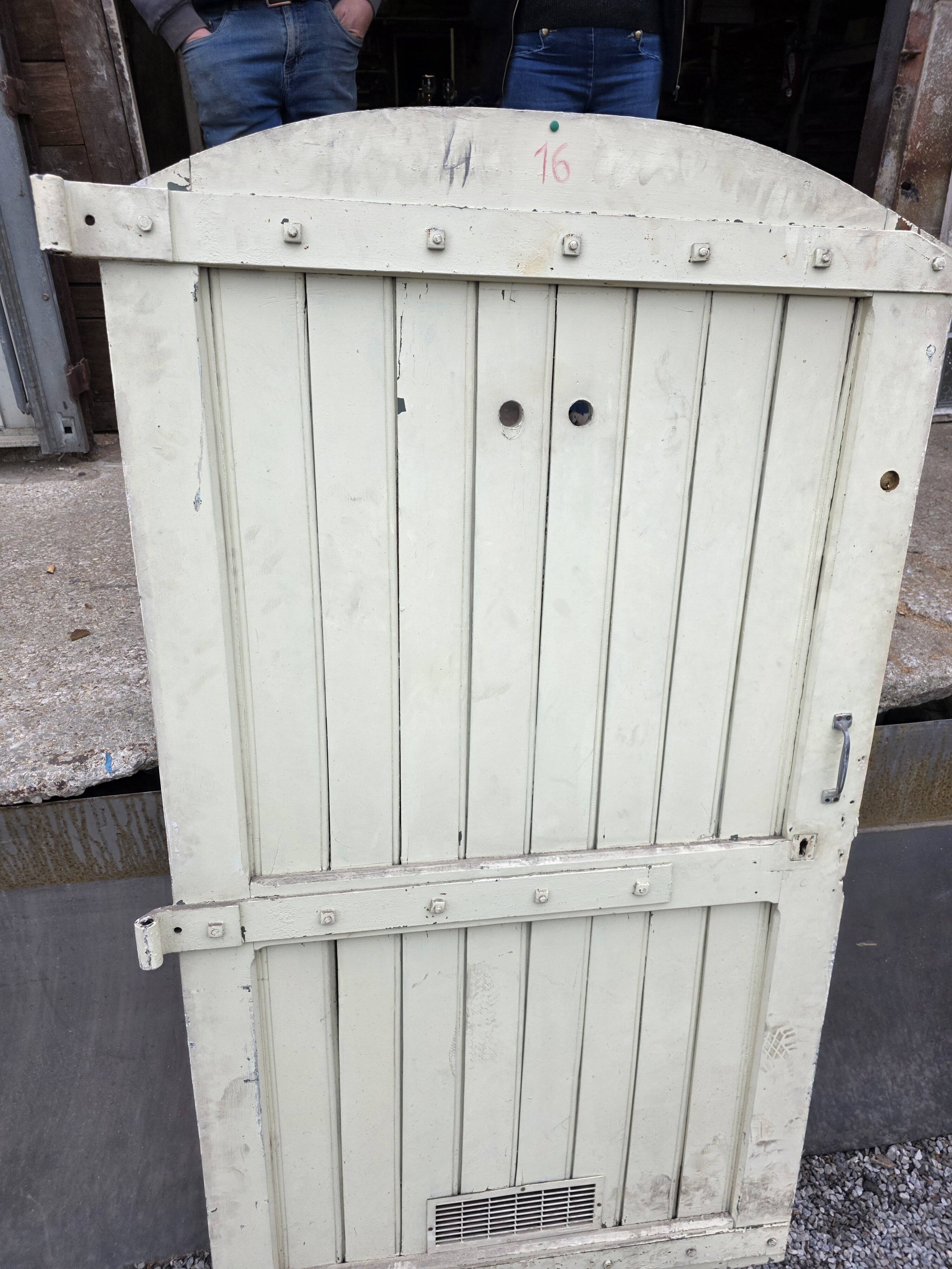 Solid oak door from the 19th century.