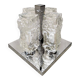 Vintage design Ice glass Flush Mount ceiling lamp 'Ice cubes'