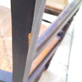 Pair of vintage straw seat armchairs from the 30s/40s.