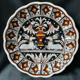 Flat round plate hollow Tuscany Italy