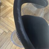 Chaises Warren Platner noir velours neuves