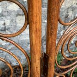 Vintage 1960s Curved Rattan Screen