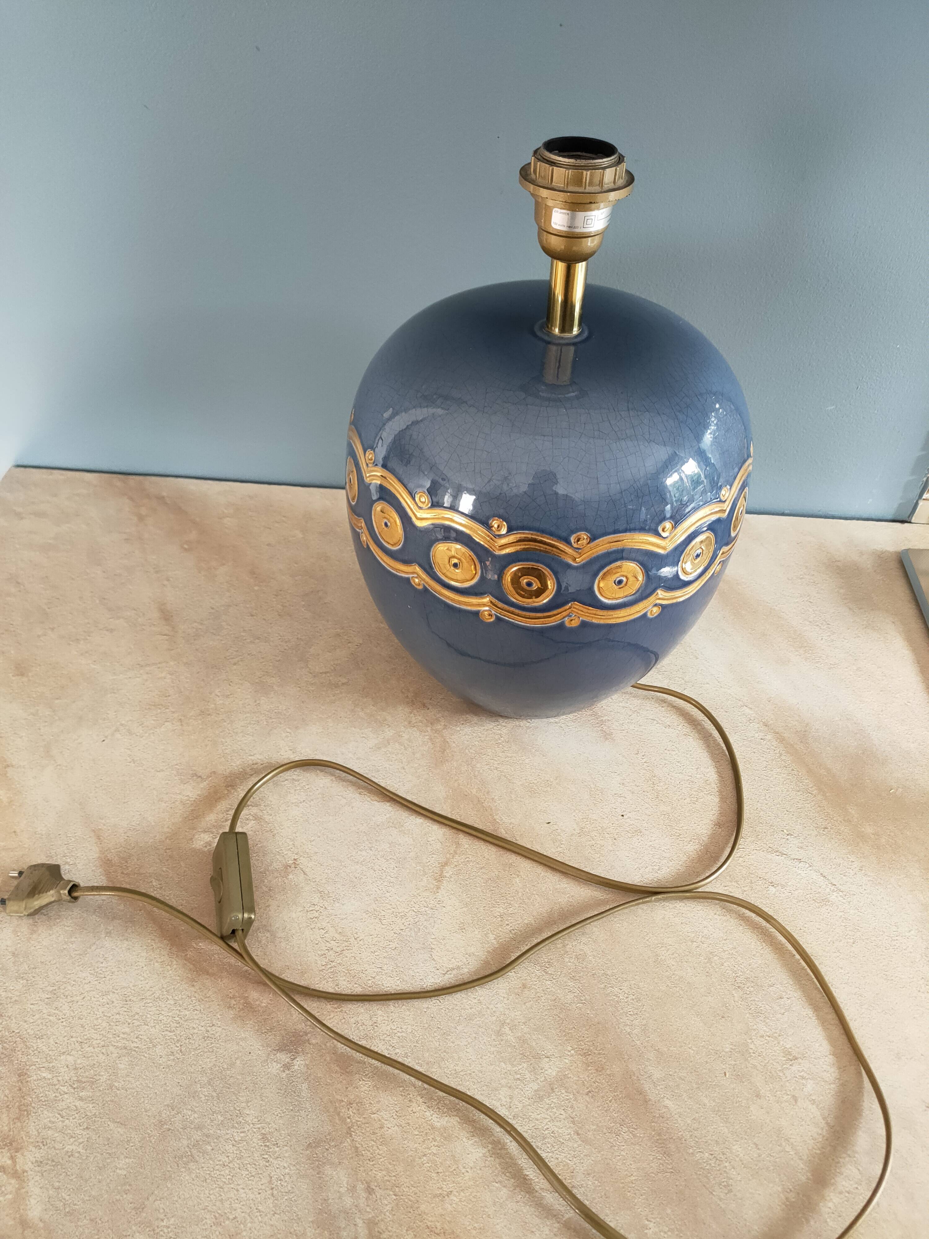 ceramic lamp by Louis Drimmer from the 1980s