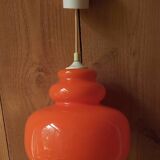 Orange opaline pendant light, 60s/70s