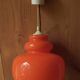 Suspension en opaline orange, années "60/70"