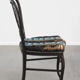 Antique French Napoleon III chair inlaid with mother-of-pearl